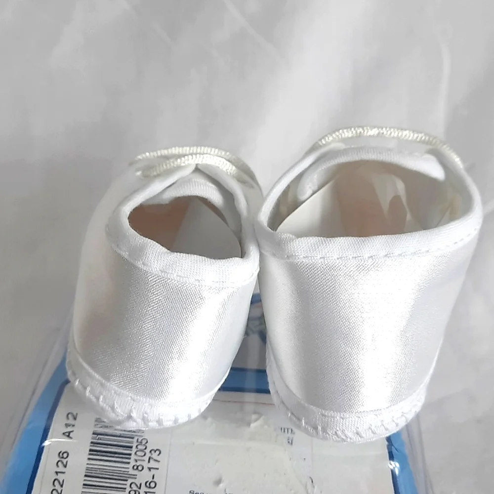 Wee Kids Baby Crib Shoes Crib Stage Newborn 0 to 3 Months White Chrisining NEW